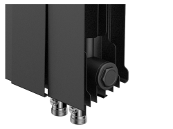 Биметаллический радиатор отопления Royal Thermo PianoForte 500 VDR80 8 секций Noir Sable