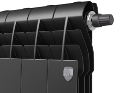 Биметаллический радиатор отопления Royal Thermo BiLiner 500 VR 4 секции Noir Sable