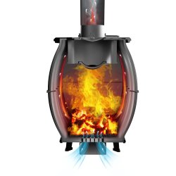 Печь-камин отопительно-варочная PROMetall Бахта