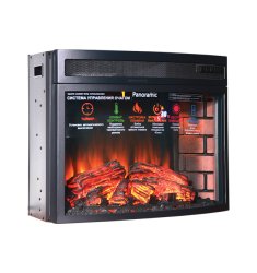 Каминокомплект Interflame Джениус с очагом Panoramic 25 LED FX махагон